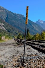 Roger Pass (Illecillewaet Valley). Derail near the West end of Mount Macdonald Railway Tunnel BC